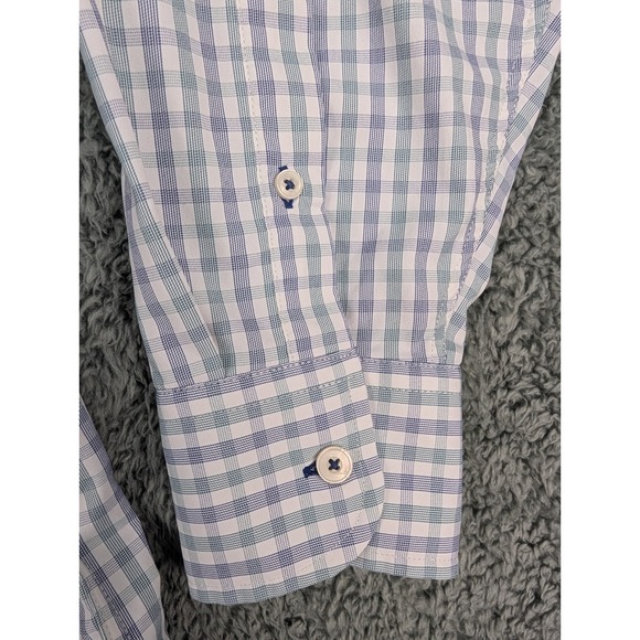 Untuckit Montiglet Shirt Men's Size 3XL Button Up Multicolor Plaid Stretch Nylon - Picture 5 of 12